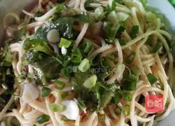 Illustration of how to make cold noodles 14