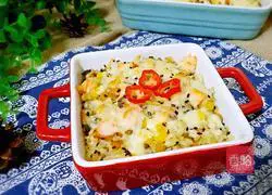 Shrimp cheese colorful baked rice Practice illustration 19