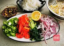 Illustration of spicy fried rice noodles 1