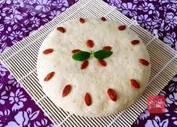 Illustration of how to make wolfberry corn cake 10