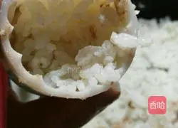 Illustration of how to make bean paste rice balls 3