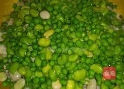 Broad beans Illustration of how to make braised pea rice 7