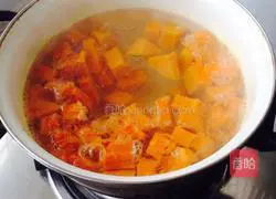 Pumpkin millet porridge Practice illustration 5