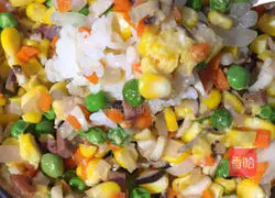 Mushroom Garden Baked Rice Recipe Illustration 3