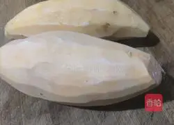 Illustration of how to make stick noodles and sweet potato porridge 1