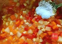 Tomato, Chicken and Cheese Stir-fried Rice Recipe Illustration 13