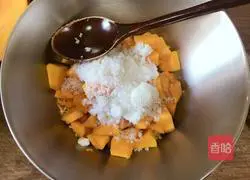 Pumpkin Illustration of how to make hair cake 2