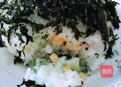 Laver Salad Rice Ball Illustration of how to do it 8