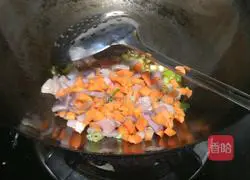 Korean squid Illustration of how to make rice bowl 3