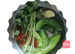 Illustration of how to make cold noodles 2