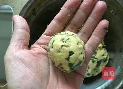 Illustration of how to make purslane steamed buns 8