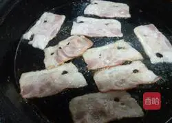 Illustration of how to make bacon cheeseburger 8