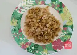 Illustration of making cold noodles with pickled mustard and minced meat 7