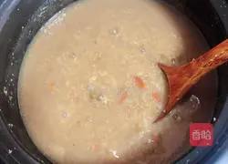 Lily, lotus seeds and mung bean porridge (grain) recipe 7