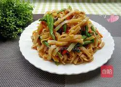Illustration of how to make dry fried rice noodles 6