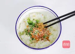 Illustration of how to make broccoli and sesame rice balls 12