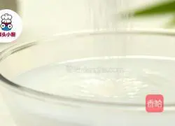 Purple Sand Blue Flower Illustration of making glutinous rice cake 3