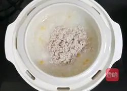 Yam and Pumpkin Lean Meat Porridge (Baby Complementary Food) Recipe Illustration 10