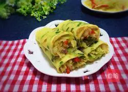 Illustration of how to make potato shredded burritos 11