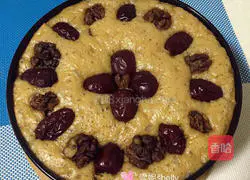 Illustration of how to make red date hair cake 10