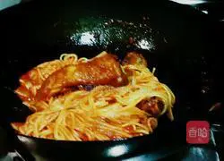 Illustration of Italian Spare Ribs Noodles 9