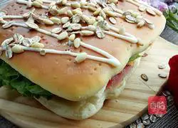 Illustration of how to make a fermented hamburger breakfast 17