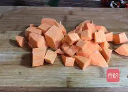 Illustration of how to make sweet potato and sweet potato porridge 3