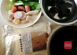 Illustration of how to make casserole rice noodles 1