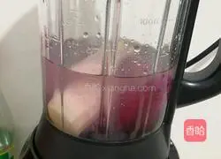 Illustration of how to make purple sweet potato, yam and purple rice paste 3