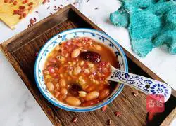 Red bean and peanut oatmeal porridge recipe 12