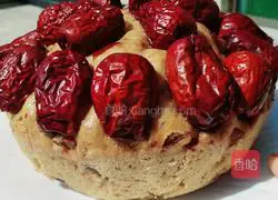 Illustration of how to make brown sugar and jujube cake 6