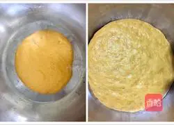 Illustration of how to make two-color rose roll 1