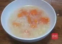 Illustration of how to make sweet potato and glutinous rice porridge 8