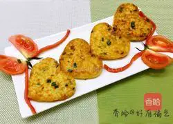 Illustration of how to make egg and rice pancakes 8