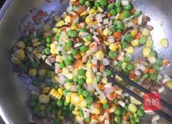 Mushroom Garden Baked Rice Recipe Illustration 1