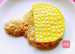 Illustration of how to make baby table tennis rice balls 11