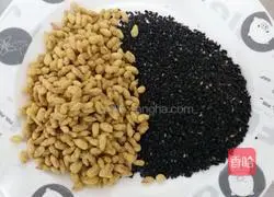 Illustration of how to make salty Yuanxiao with peanuts, black sesame and yellow rice noodles 2