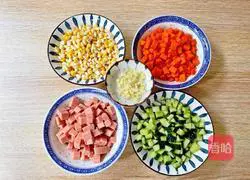 Illustration of how to make children's fun rice balls 2