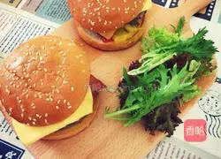 Double-layer beef burger recipe 11 