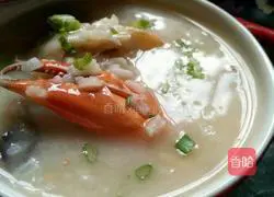 Illustration of delicious crab porridge 11