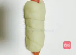 Illustration of how to make garlic sausage rolls 4