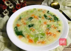 Illustration of how to make carrot and millet porridge 11