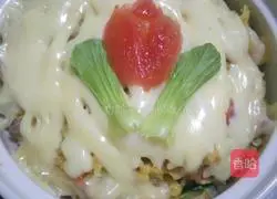 Beef and Onion Baked Rice Recipe Illustration 6