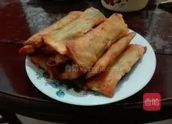 Illustration of how to make spring rolls 8