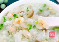 Illustration of how to make crab-flavored mushroom and shrimp porridge 8