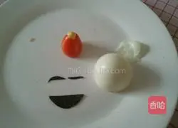 #Christmas#Illustration of how to make happy little frog rice balls 5