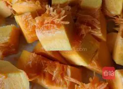 Illustration of how to make pumpkin braised rice 2