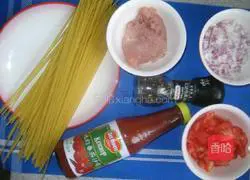 Illustration of how to make spaghetti bolognese 1