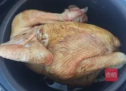 Illustration of rice cooker baked chicken 3