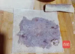 Illustration of how to make taro spring rolls 7